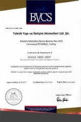 OHSAS 18001:2007 Belgesi