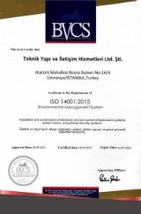 ISO 14001:2015 Belgesi
